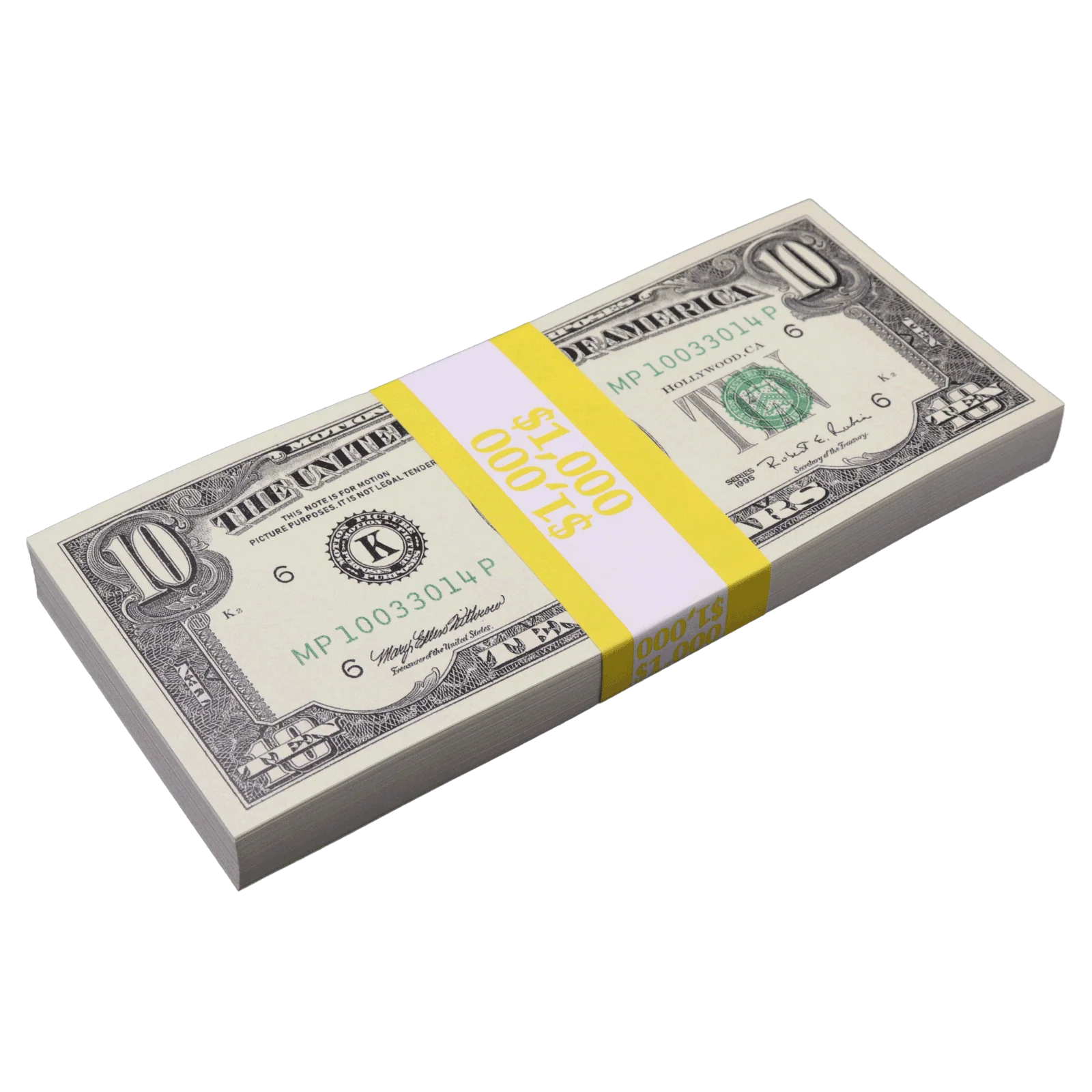 $1,000 Full Print 1990 Series Stack - Image 5