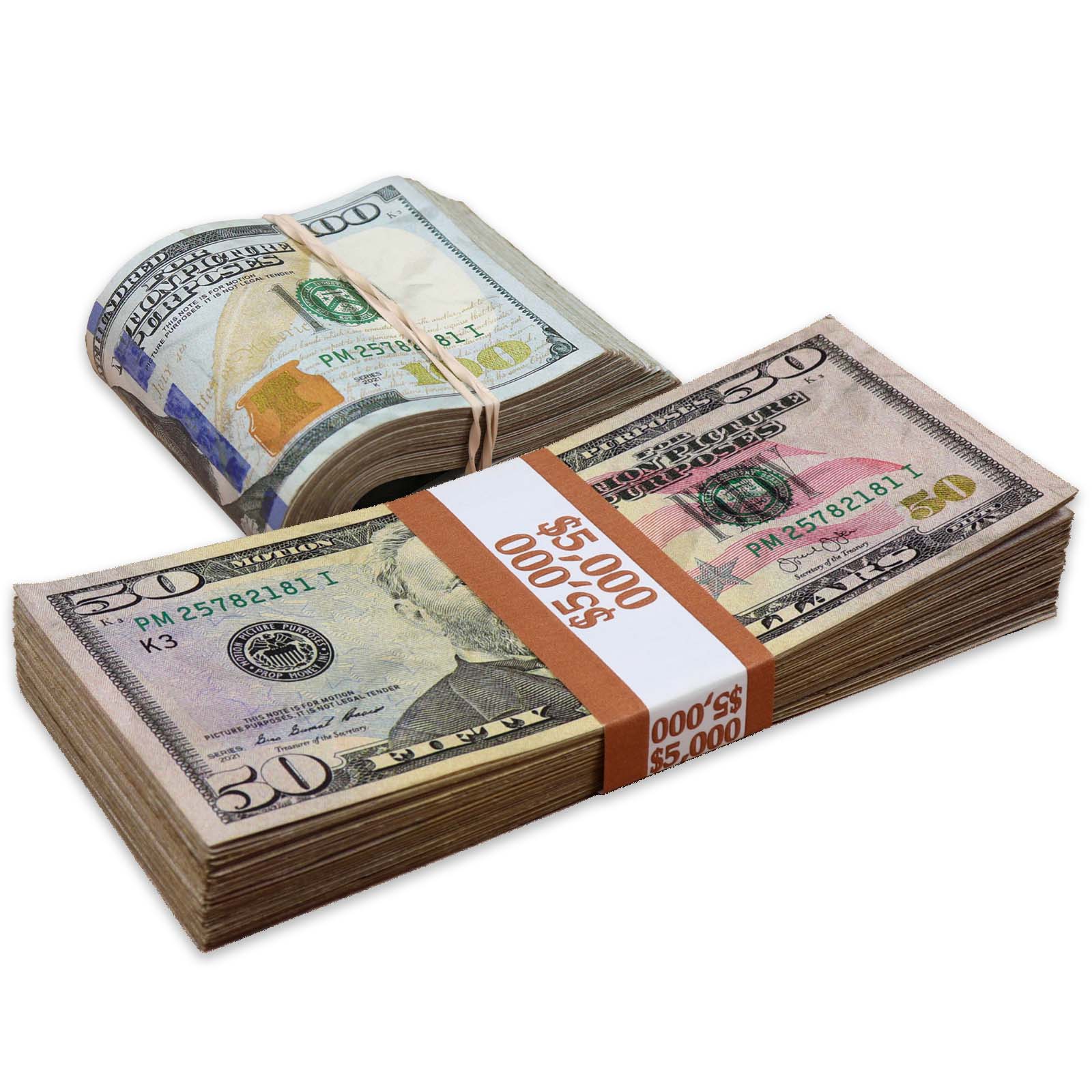 $15,000 RealAged® Full Print New Series Stack & Band Pack