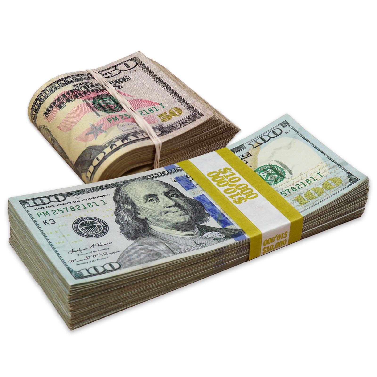 $15,000 RealAged® Full Print New Series Stack & Band Pack