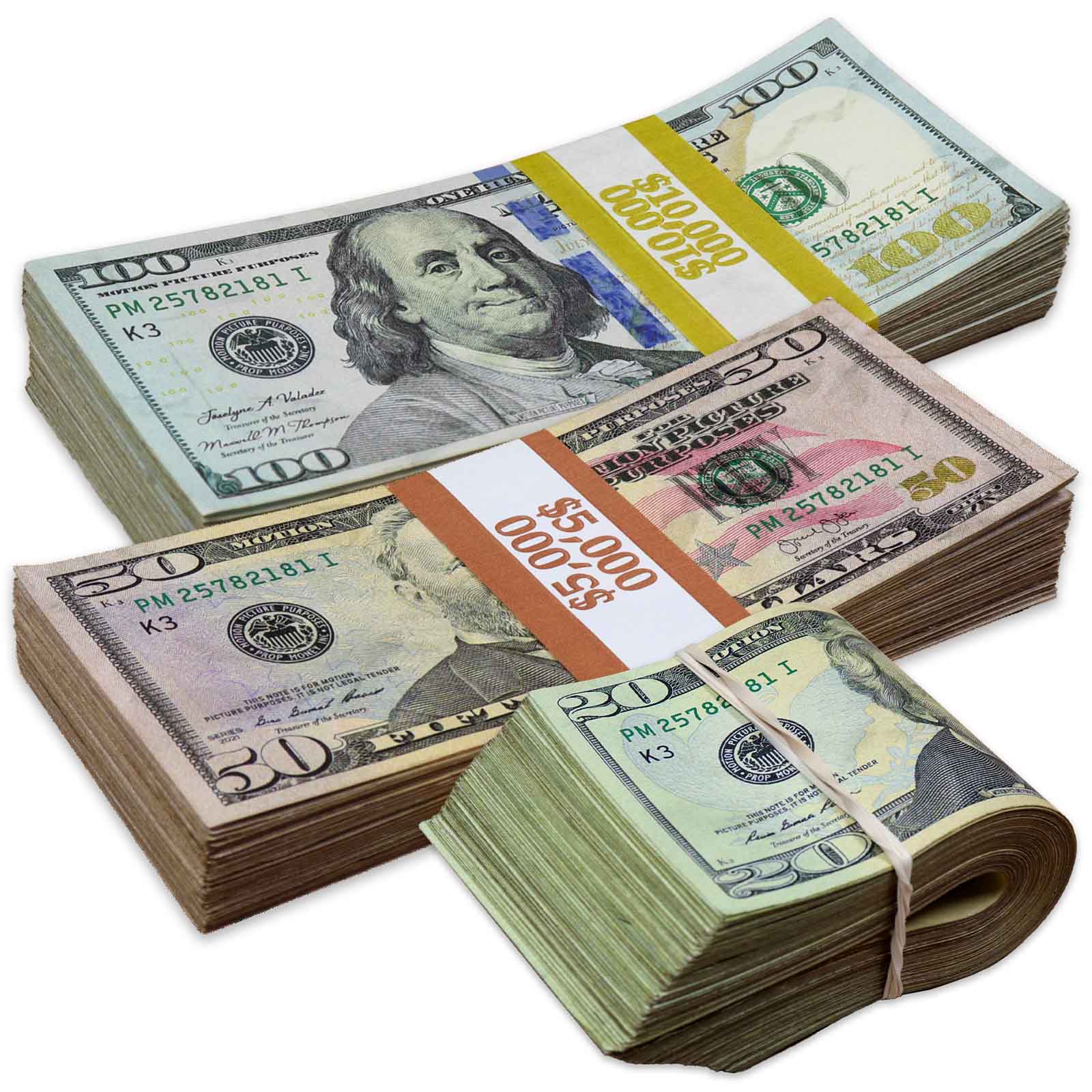 $17,000 RealAged® Full Print New Series Stacks & Band Pack
