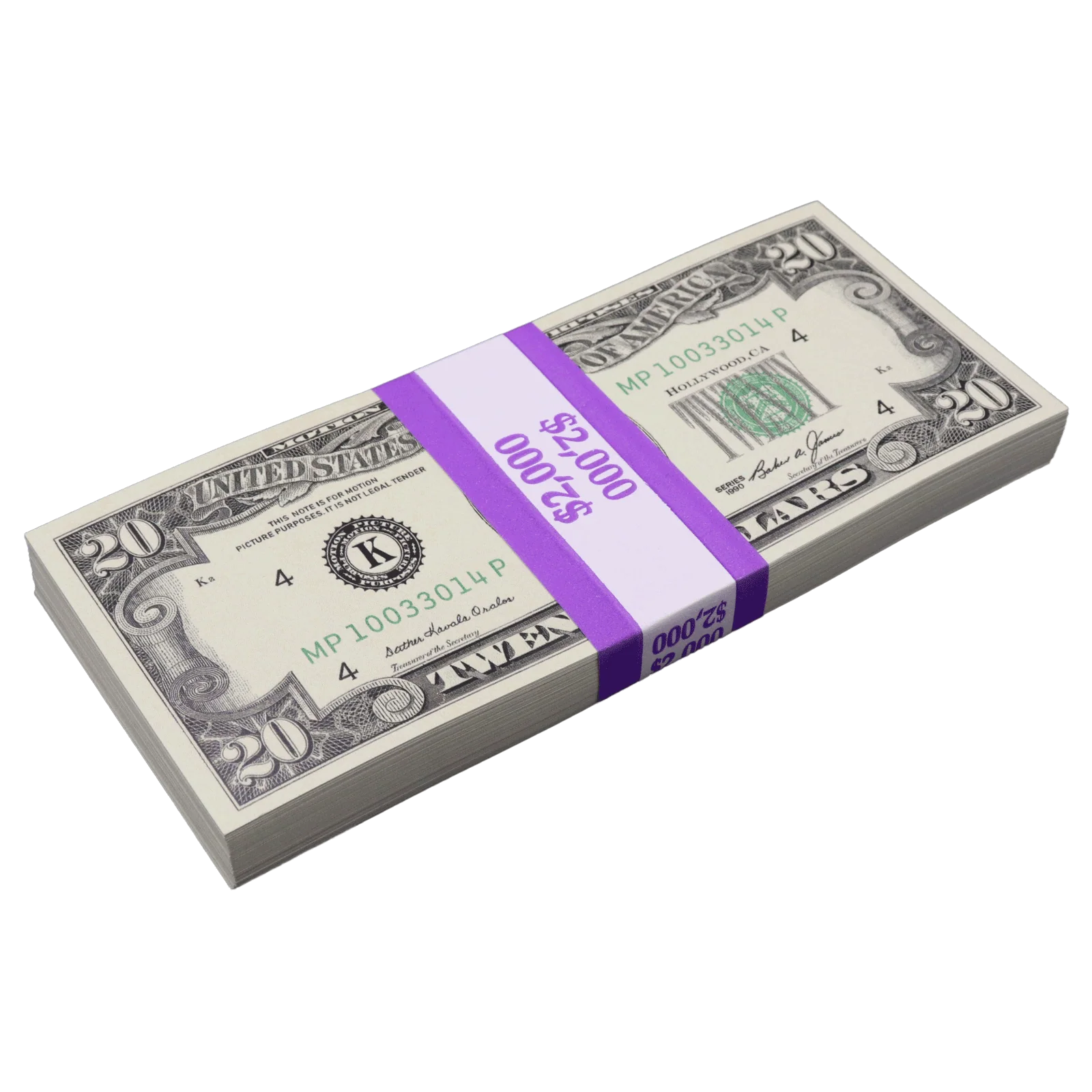 $2,000 Full Print 1990 Series Stack - Image 5