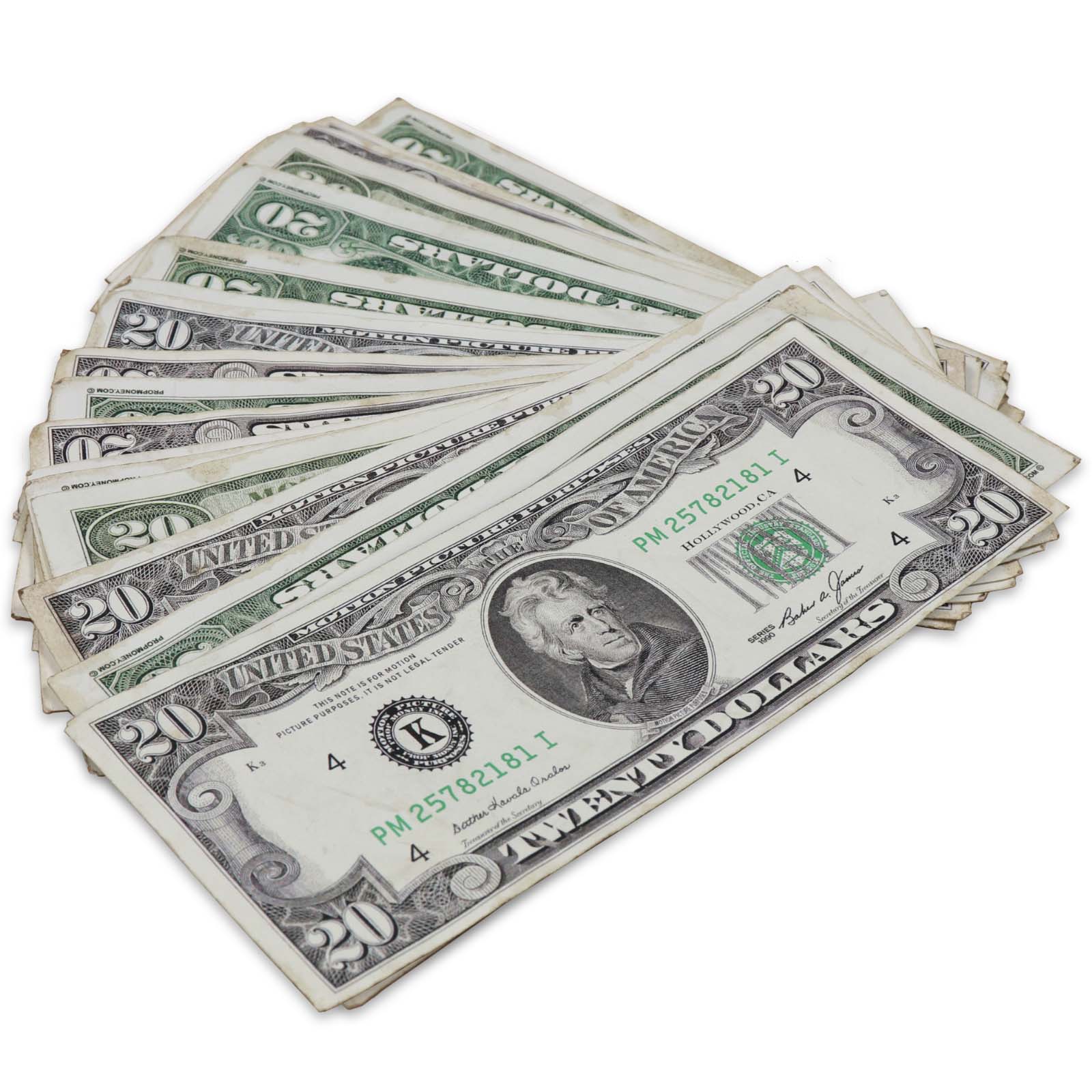 $20 RealAged® 1990 Series Bills