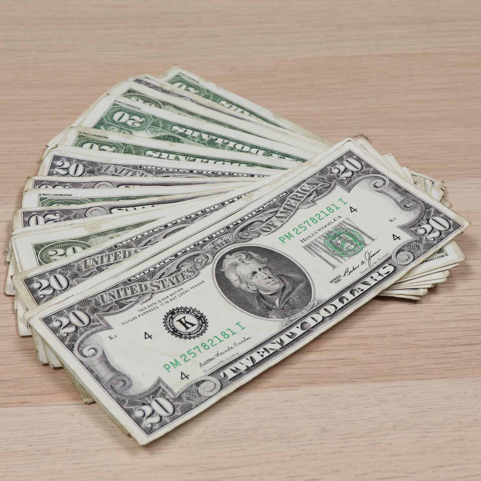 $20 RealAged® 1990 Series Bills - Image 2
