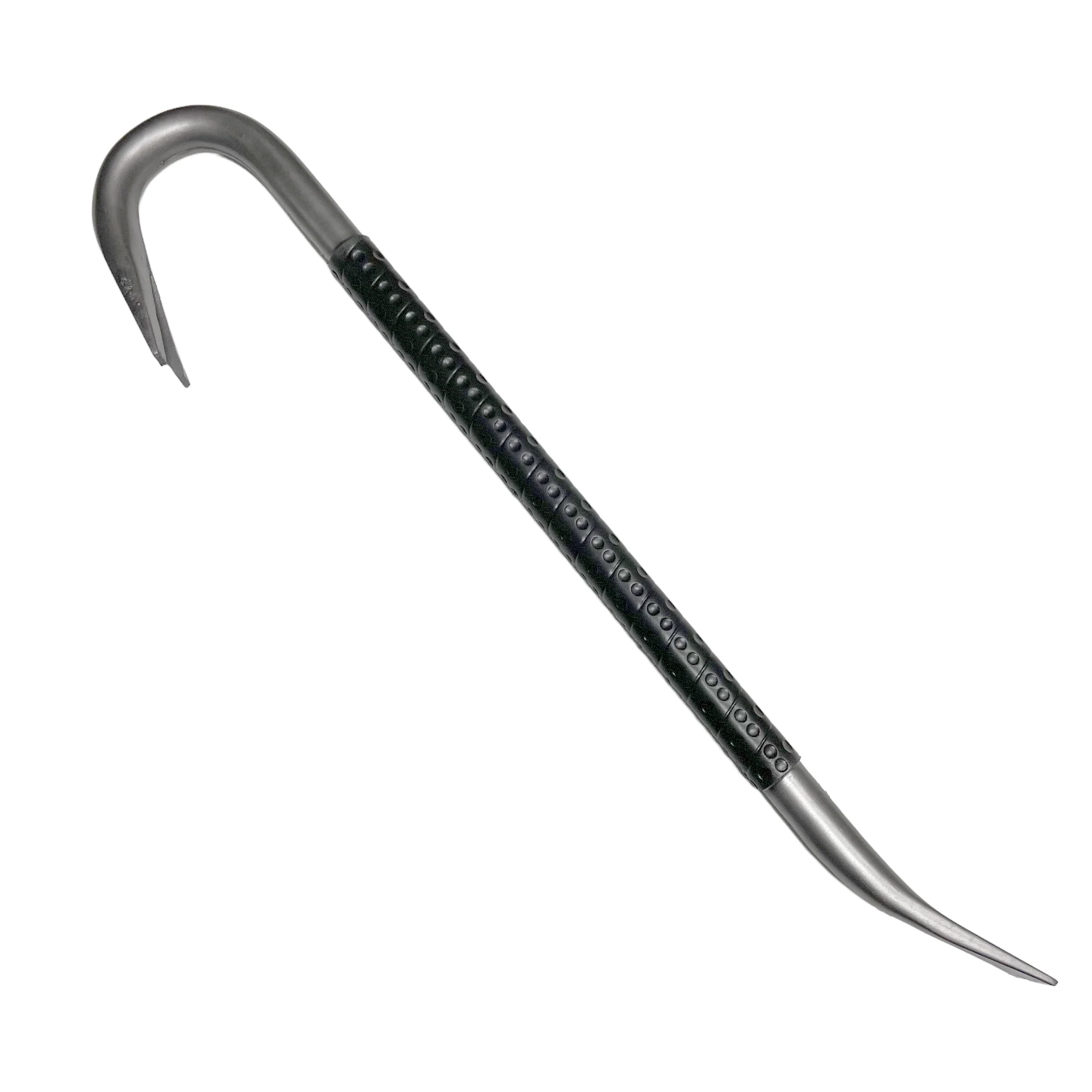 26.5 Inch Bulky Foam Rubber Crowbar Silver and Black Prop - Image 2