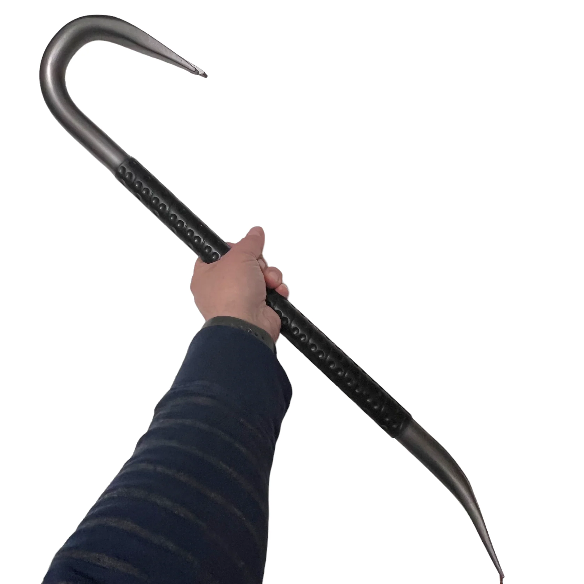 26.5 Inch Bulky Foam Rubber Crowbar Silver and Black Prop - Image 4