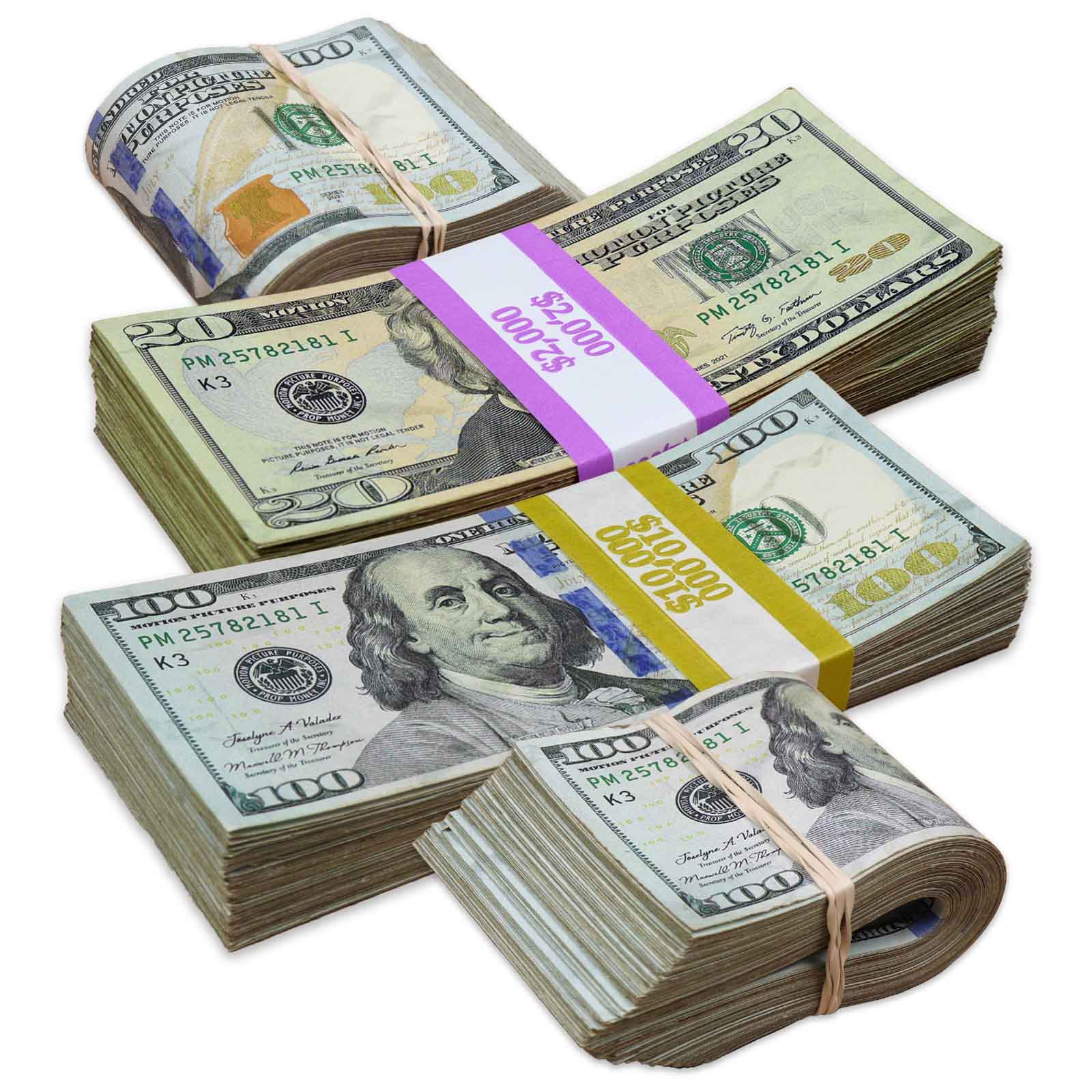 $32,000 RealAged® Full Print New Series Stacks & Bands Pack