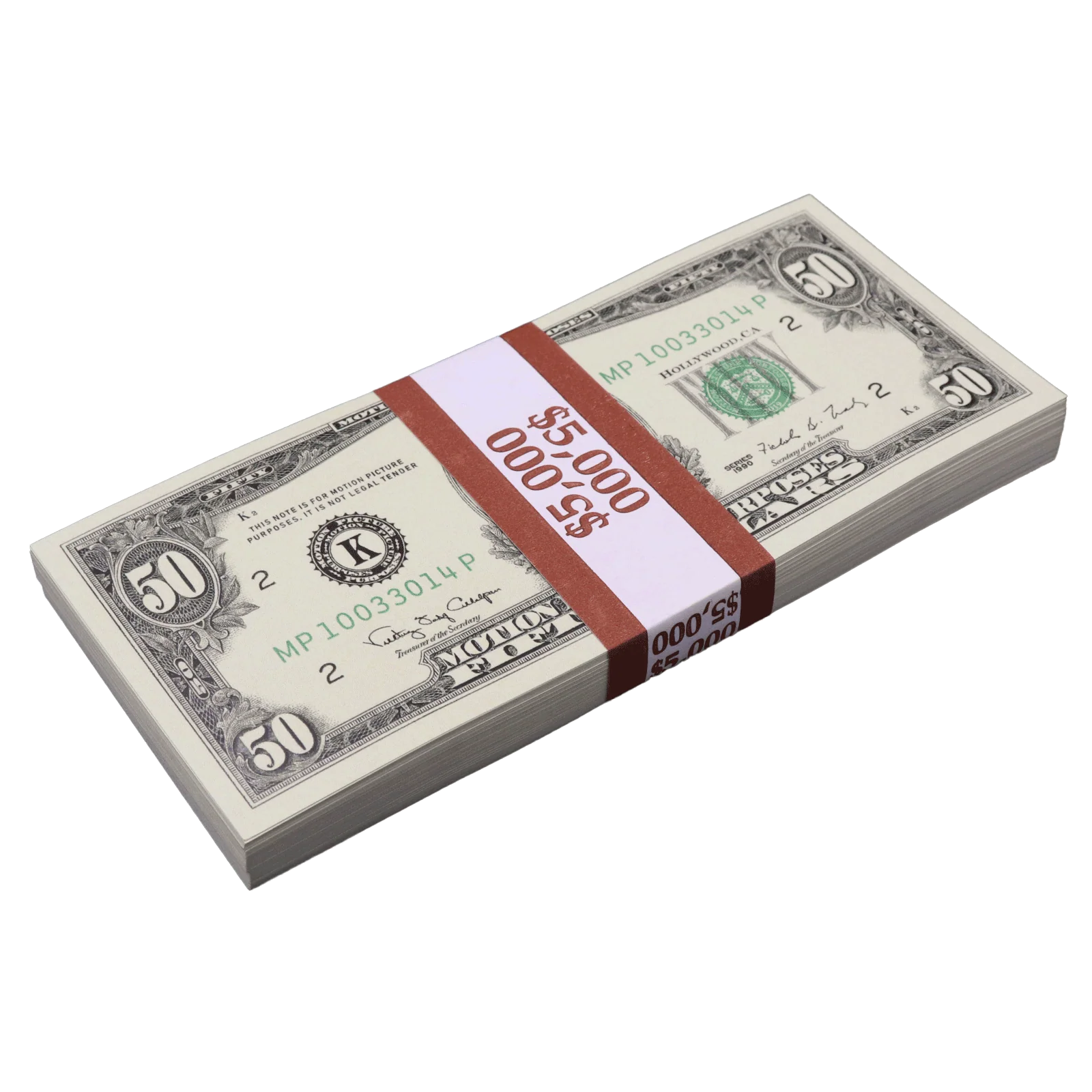 $5,000 Full Print 1990 Series Stack - Image 5