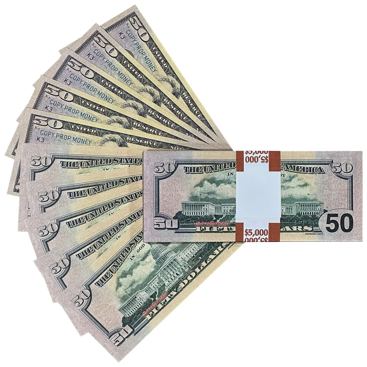 $50 United States New Series Full Print Premier Stack - Image 5