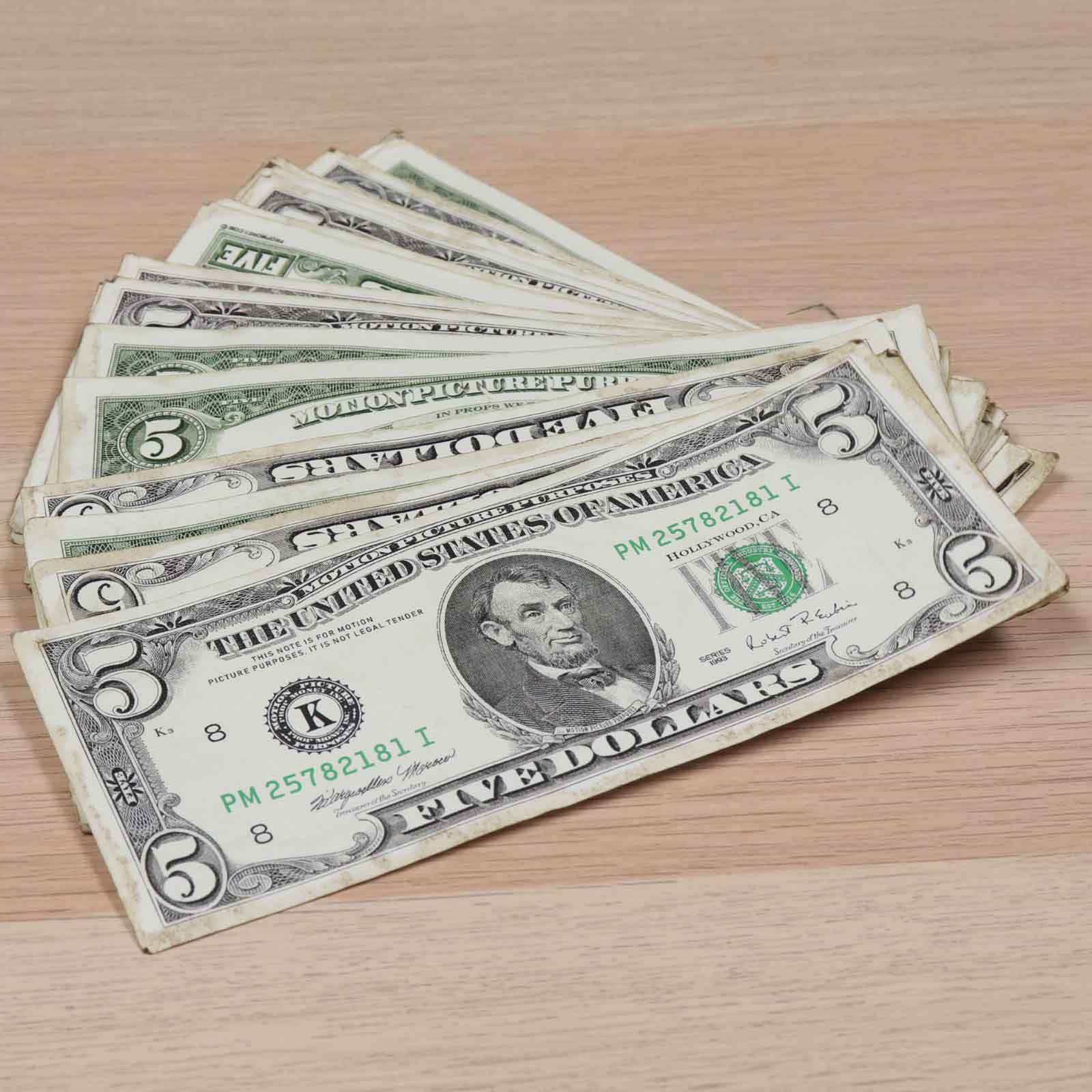 $5 RealAged® 1990 Series Bills - Image 2