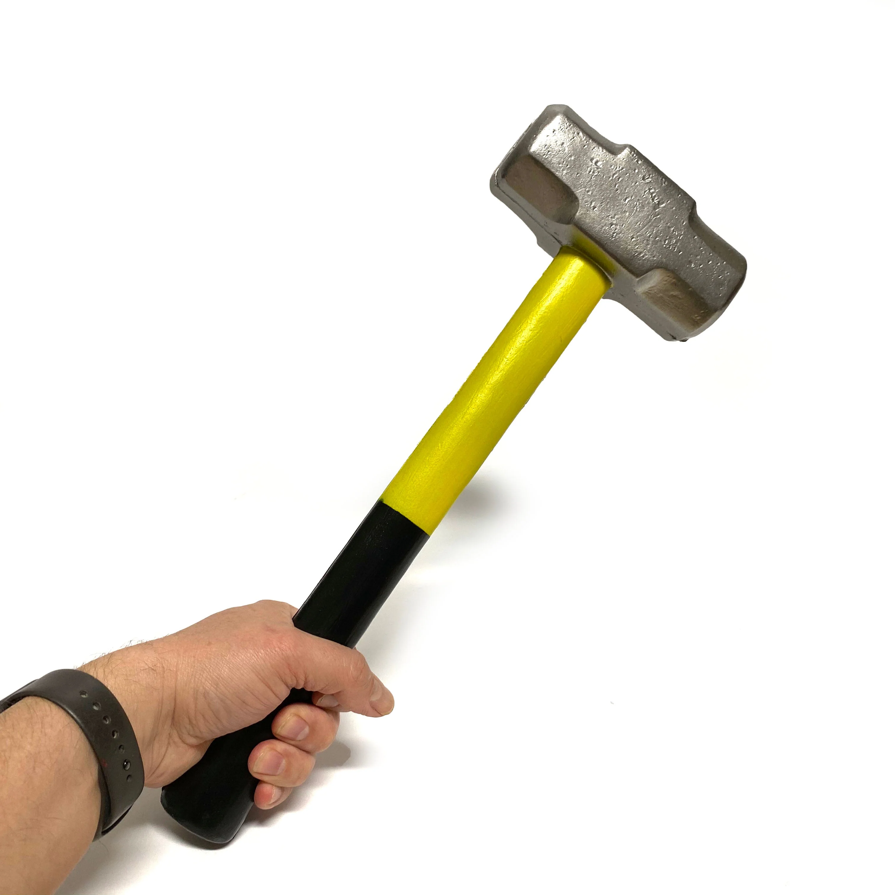 Foam Rubber Roughneck Mini Sledgehammer Prop 16 Inch - Black and Yellow - Image 7
