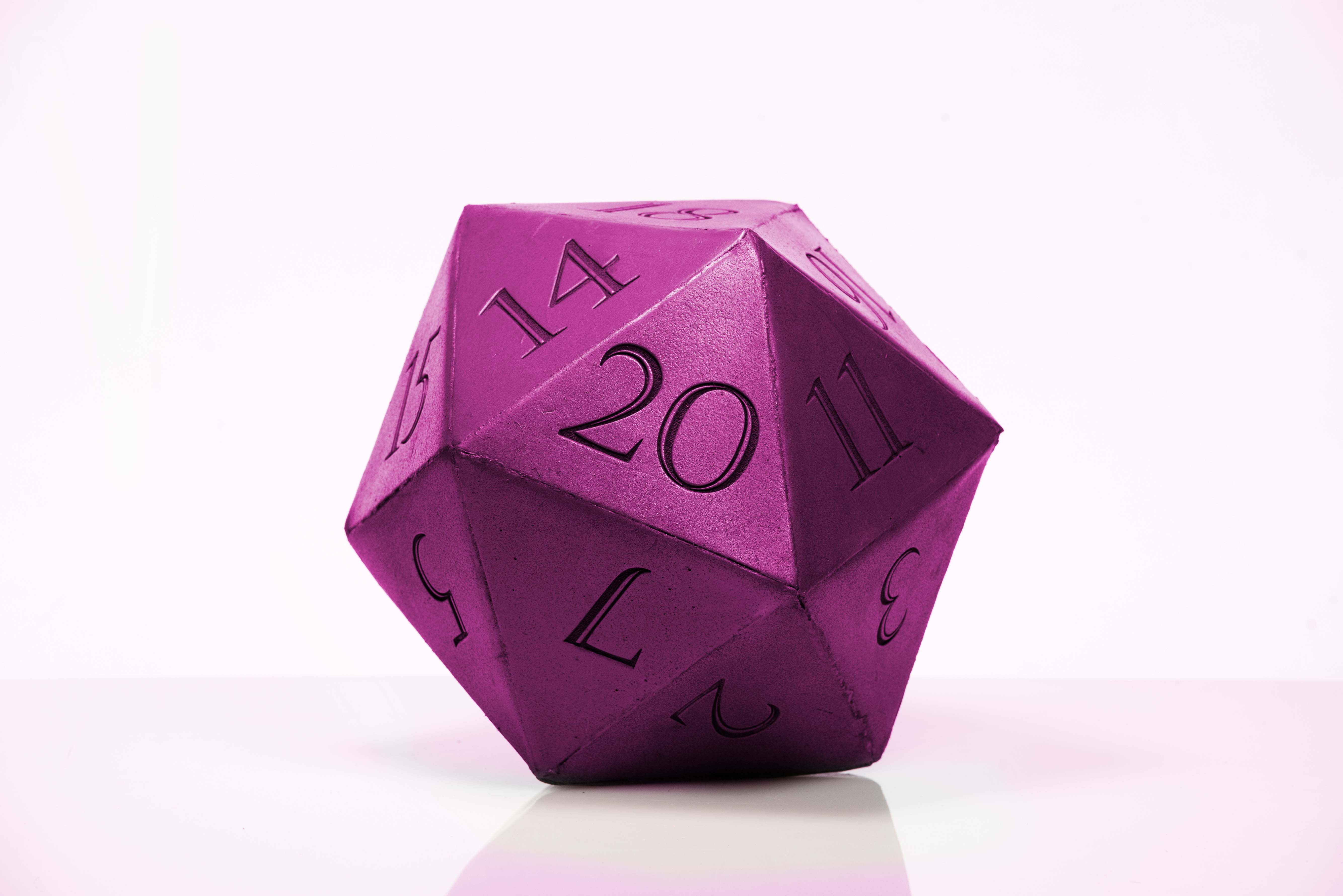 Giant D20 Die 10" Tall Display Prop - Image 12