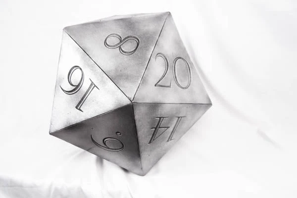 Giant D20 Die 10" Tall Display Prop - Image 7
