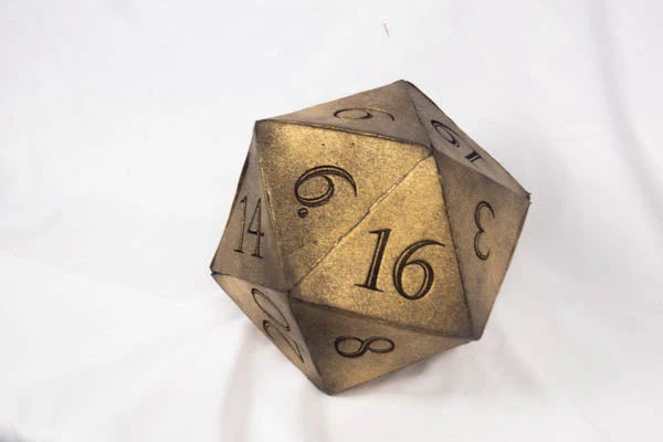 Giant D20 Die 10" Tall Display Prop - Image 8