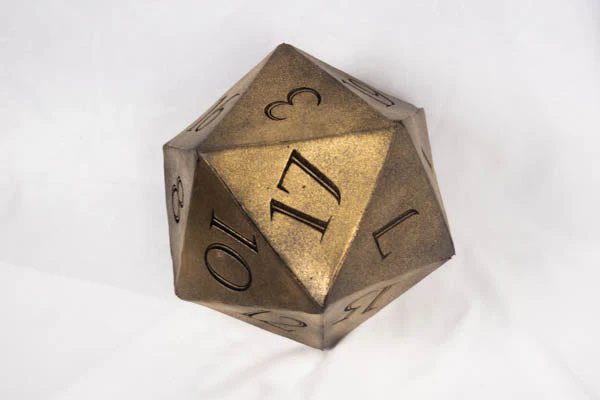 Giant D20 Die 10" Tall Display Prop - Image 9