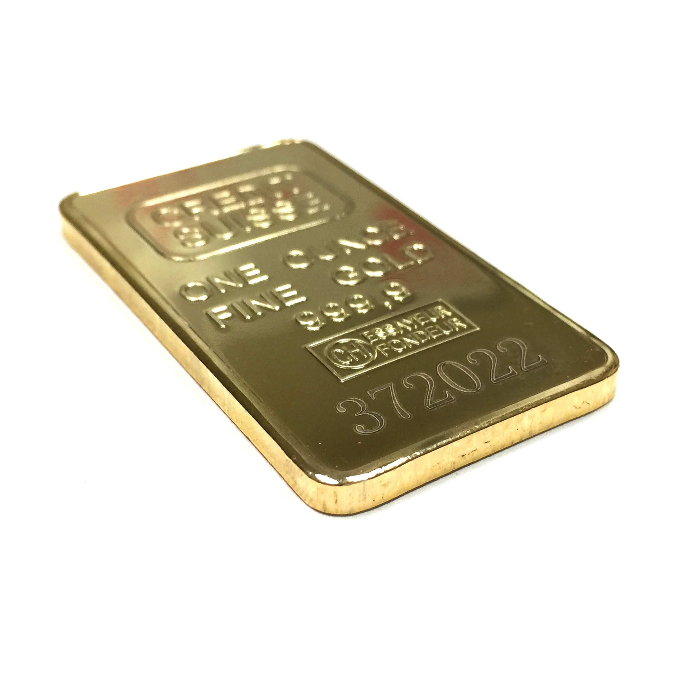 Gold Credit Suisse One Ounce Ingot Replica Prop - Image 3