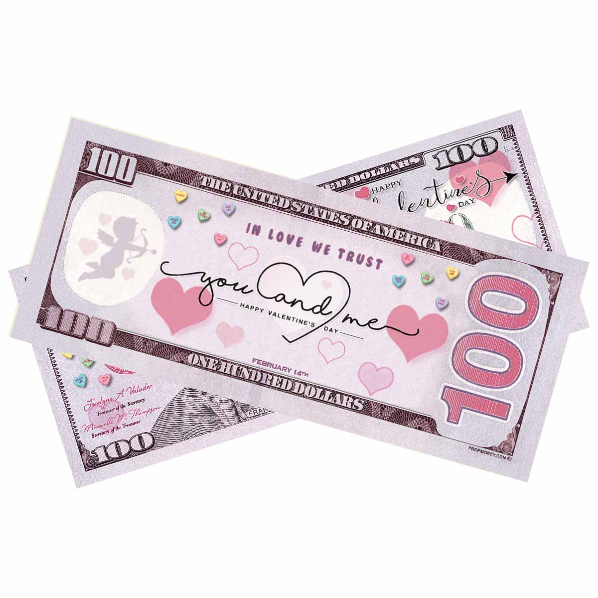 $100 Happy Valentine's Day Bills - Image 2