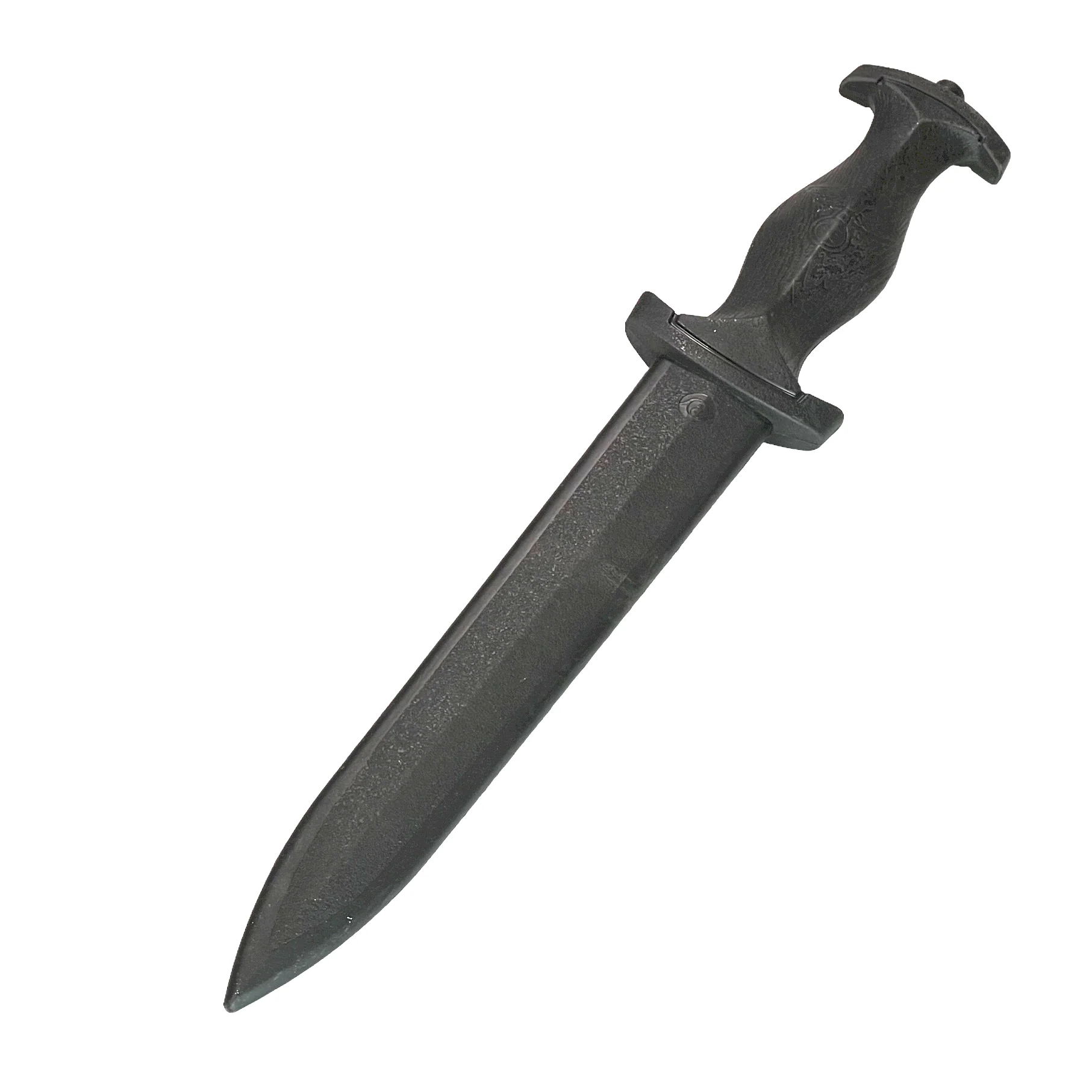 Long Spear Pointed Dagger Poly Training Knife Prop with 8.5 Inch Blade and Grooved Wood Grained Textured Handle - Image 3