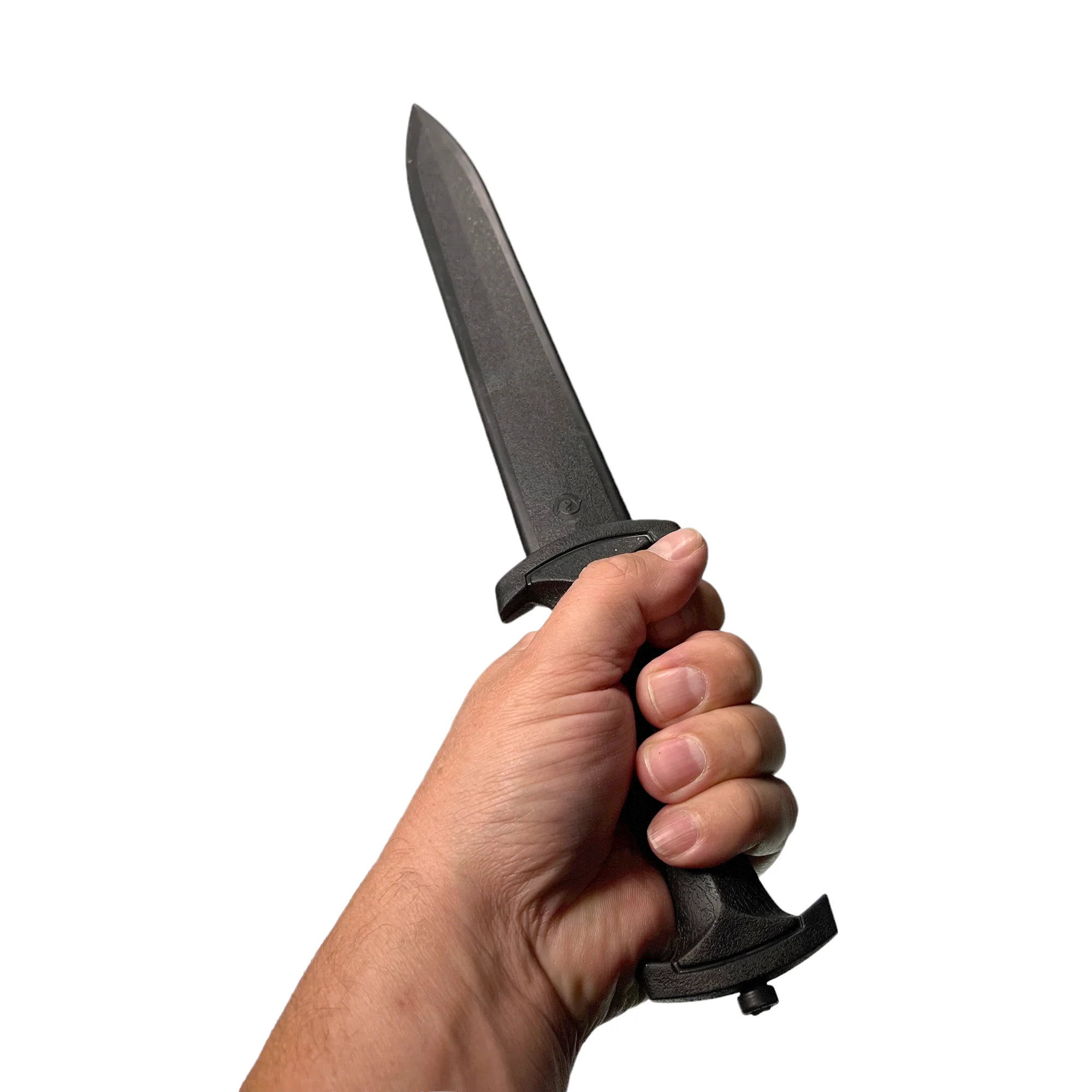 Long Spear Pointed Dagger Poly Training Knife Prop with 8.5 Inch Blade and Grooved Wood Grained Textured Handle - Image 4