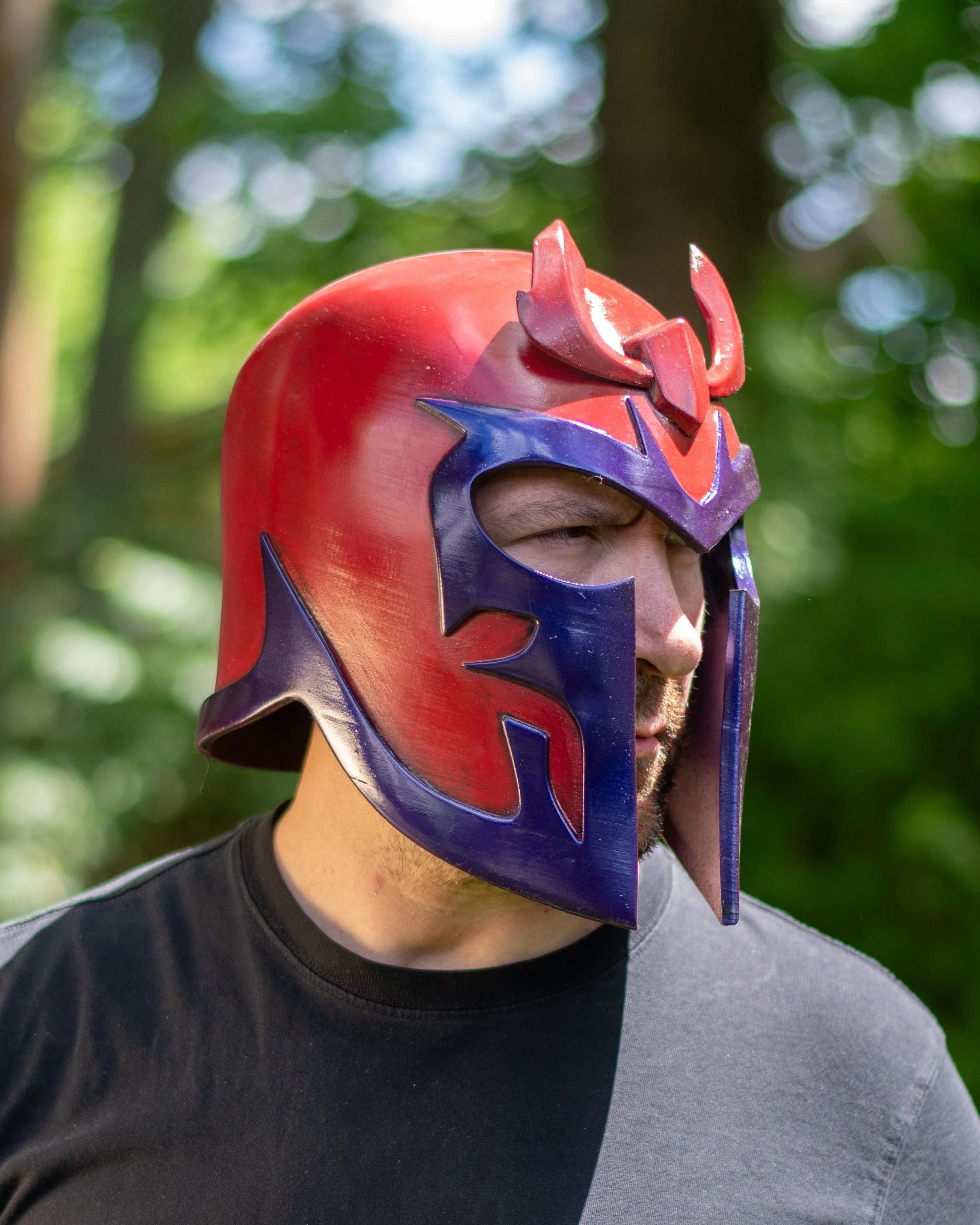 Magneto Helmet - Mutant Leader's Barbute Helm Costume Replica - Image 6