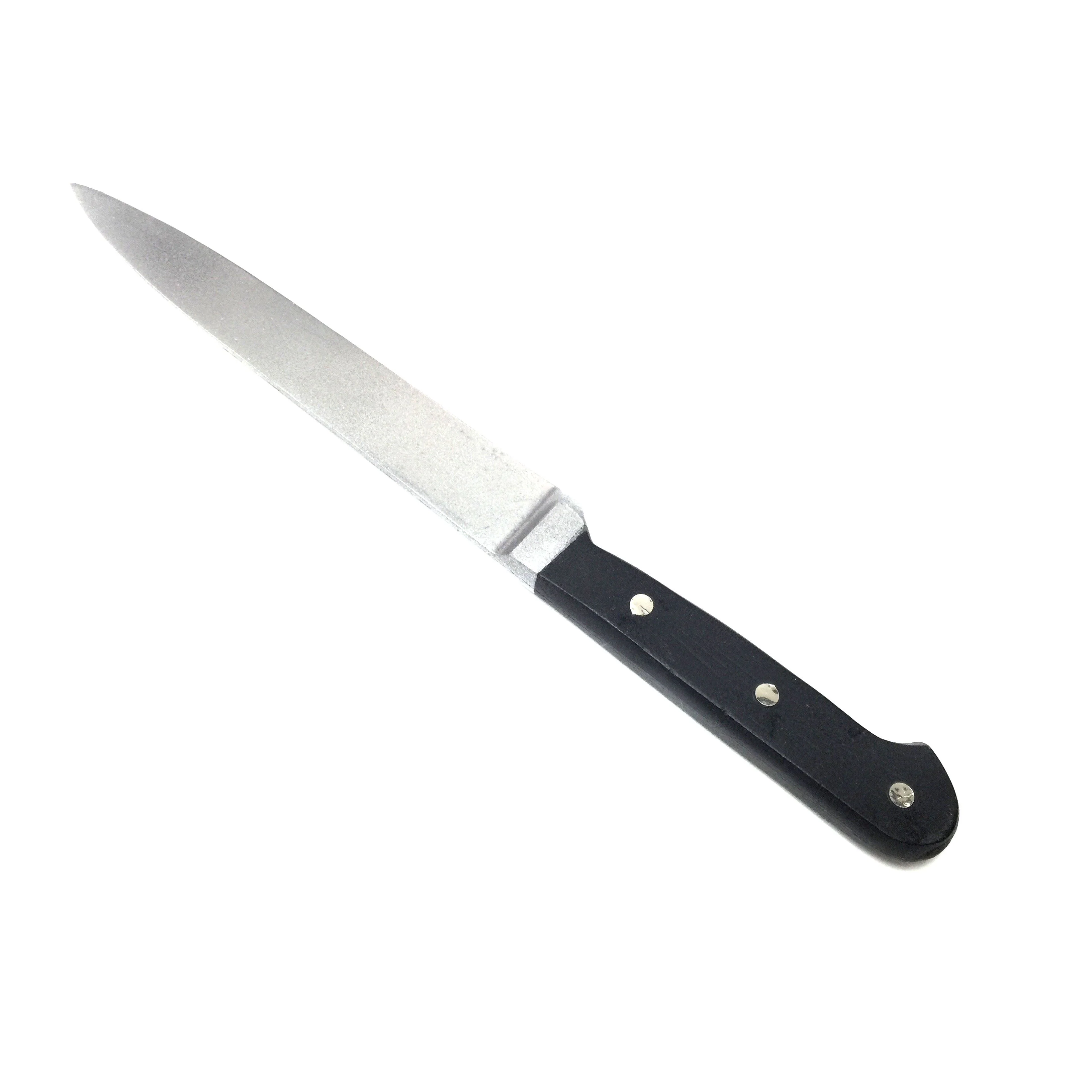 NewRuleFX Brand Plastic Long Bladed Kitchen Knife Prop - SILVER and BLACK - Image 2