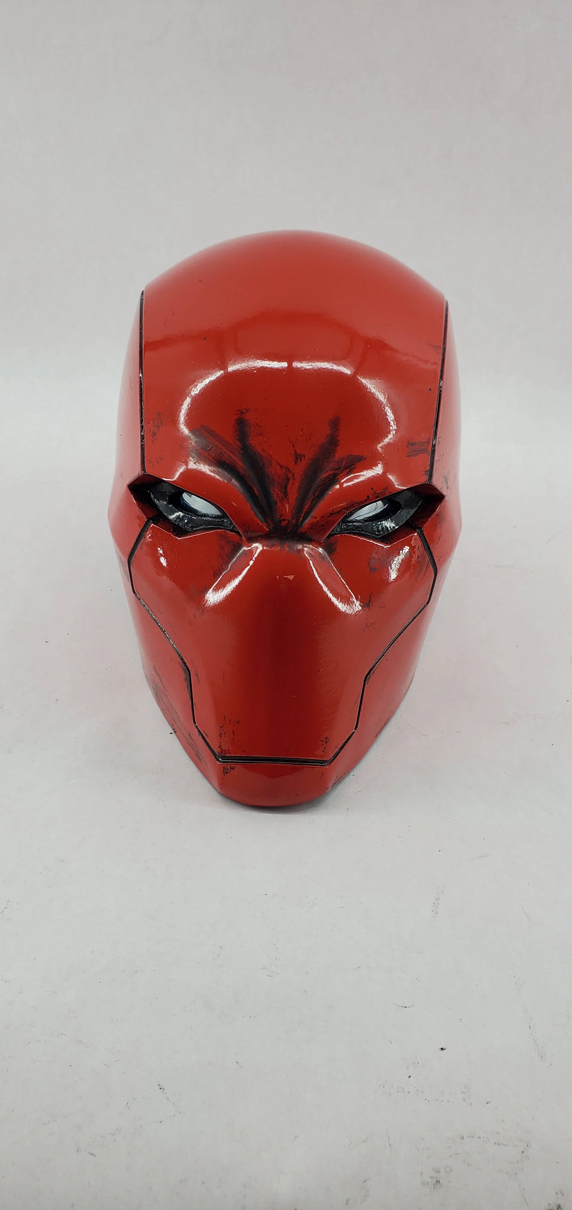 Red Vigilante Helmet - Wearable Costume Cowl Mask Helm - Image 8