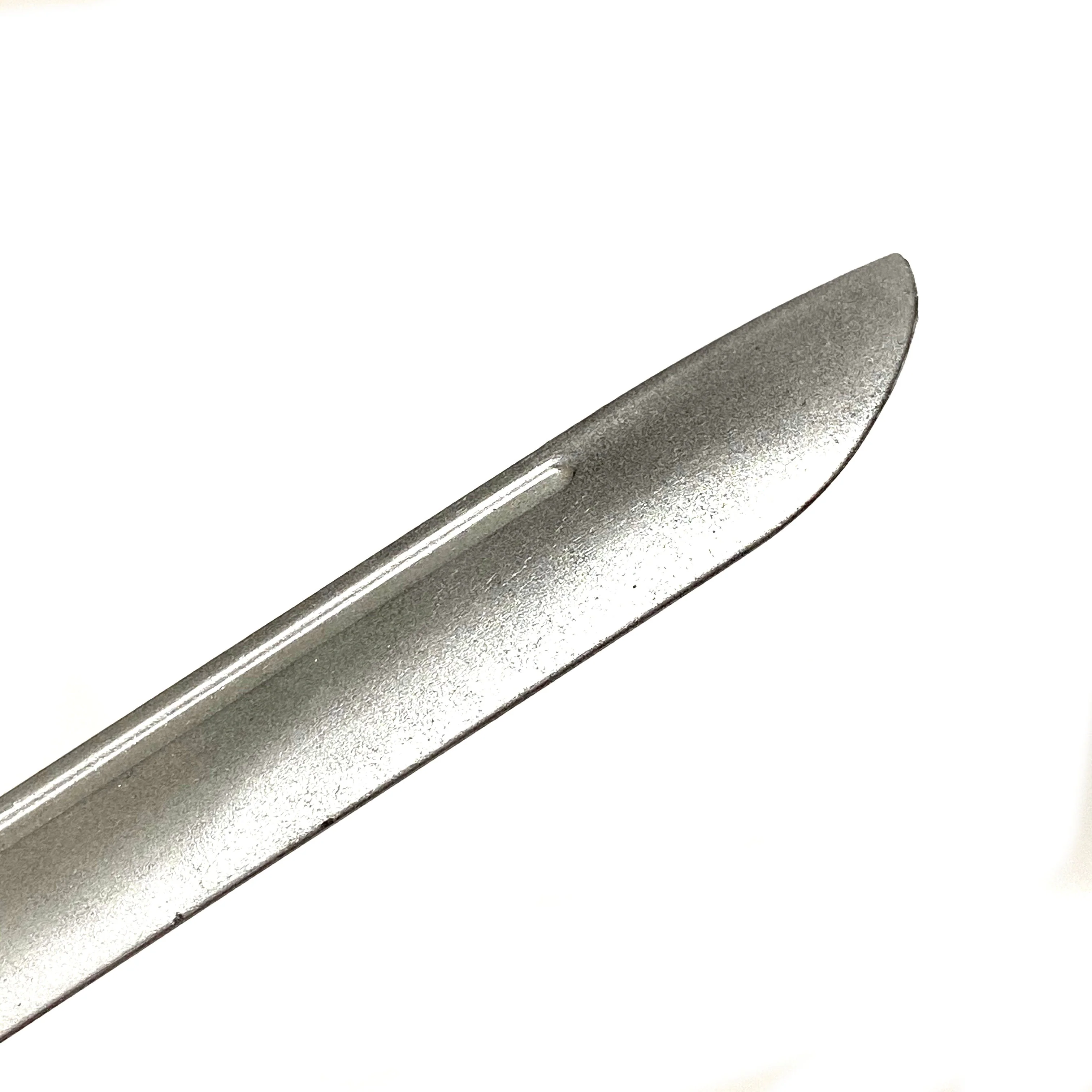 Silver and Black 9.5 Inch Training Knife - Solid Rubber Contact Prop with Safe Blade - Image 2