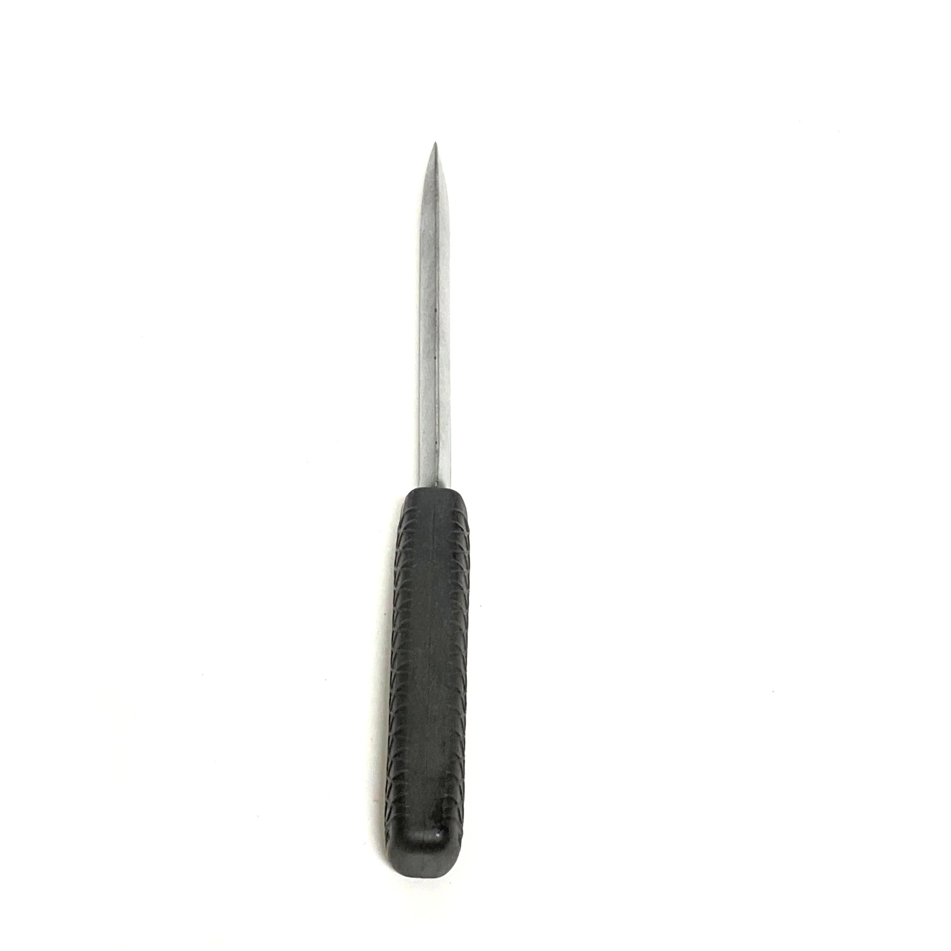 Silver and Black 9.5 Inch Training Knife - Solid Rubber Contact Prop with Safe Blade - Image 3