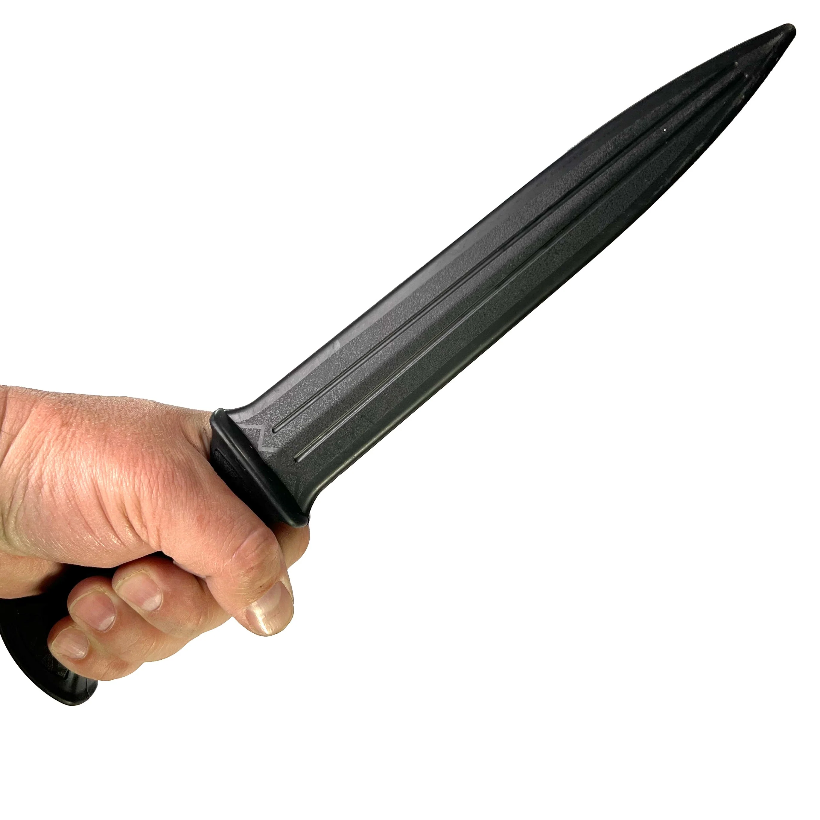 Spear Pointed Tactical Poly Training Knife Dagger Prop with 8.5 Inch Blade Geometric Pattern Handle - Image 3